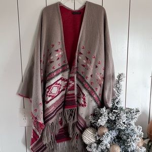 American eagle western Aztec poncho
